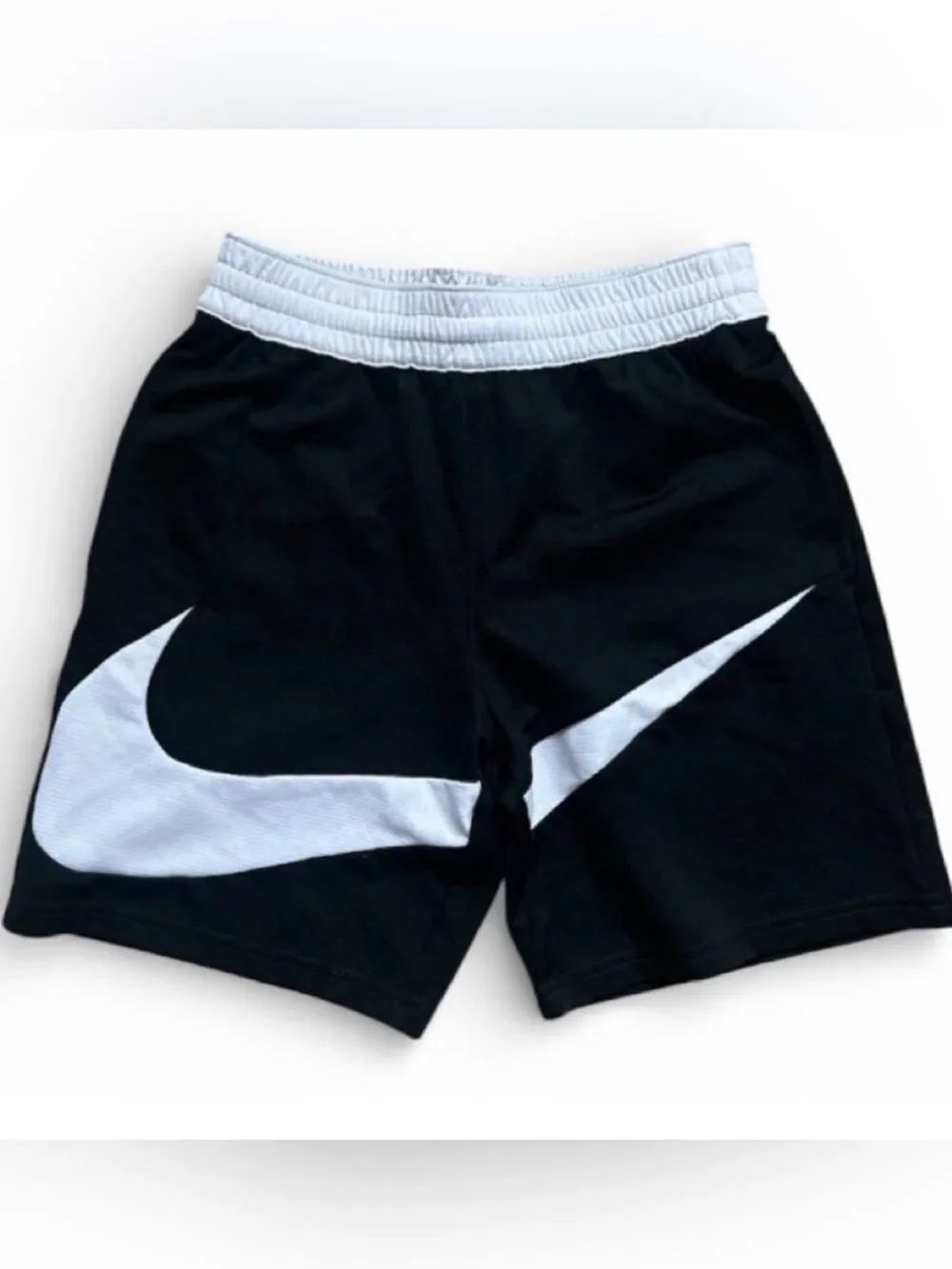 Nike Black Shorts with white Swoosh Accent